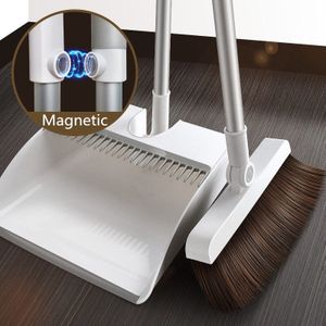 Magnetische Bezem Stoffer Pak Creatieve Combinatie Vloer Haar Vegen Thicken Winddicht Antislip Handvat Huishouden Cleaning Tools
