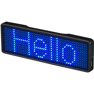 Bluetooth Led Badge Oplaadbare Led Name Tag Led Handelsmerk Met Magneet En Pin Voor Party Event Vergadering