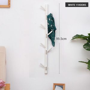 8/11 Haken Kapstok Muur Massief Houten Muur Opknoping Woonkamer Slaapkamer Decoratieve Kledingrek Alle Hoed Rack Bamboe meubels