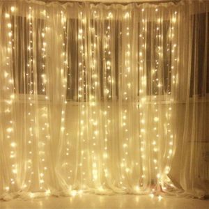3*2.5M Gordijn Led Ijspegel String Light Kerst Fairy Led Guirlande Indoor Verlichting Voor Thuis Bruiloft Tuin decoratie