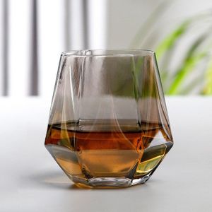 Creatieve Kristal Diamant Glas Cups Transparante Schets In Goud Huishoudelijke Sap Melk/Bier/Whiskey/Wijn Glazen Bar drinkware