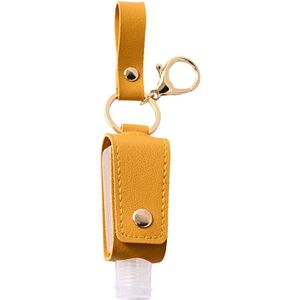 30Ml Hydroalcoholic Gel Sleutelhanger Handdesinfecterend Case Mini Handen Draagbare Hydroalcoholic Gel Fles Leather Case Gezondheid Sleutelhanger