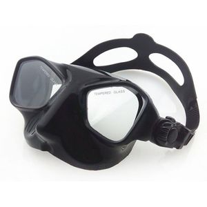 TOP DUIKEN GEARS Lage volume onderwatervissers masker en flexable siliconen snorkel duiken set Zwart snorkel masker set voor volwassen