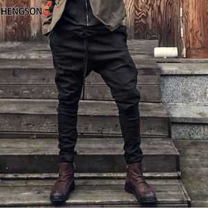 Casual Mannen Harembroek Herfst Lente Losse Casual Broek Lange Trekkoord Sjerpen Mannelijke Broek