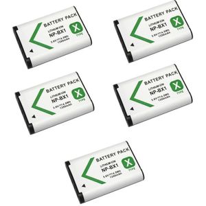 5Pcs 3.6V NP-BX1 Np Bx1 Batterij + 3 Slots Lader Voor Sony DSC-RX100 DSC-WX500 Iv HX300 WX300 HDR-AS15 x3000R MV1 AS30V HDR-A300