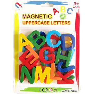 Kinderen Vroege Onderwijs Speelgoed White Board Magnetische Engels Letters Digitale Magnetische Stickers Eva Koelkast Stickers