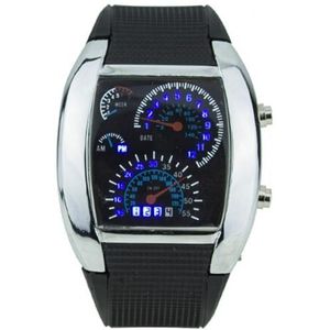 Mannen Mode Led Sport Rubber Band Digitale Week Datum Dashboard Patroon Wijzerplaat Horloge Mas-Culino Vrouw Mannen Horloge grote Wijzerplaat Milit