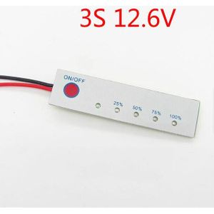 3S 12.6V Bms Li-Ion Batterij Lithium Batterij Capaciteit Indicator Display Pcb Module 18650 Vermogen Tester Lcd Lading ontlading