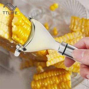 TTLIFE 1 Pc Keuken Corn Cob Stripper Cutter Dunschiller Thresher Remover Corn Peeler Premium Rvs Tool Duurzaam Gadgets