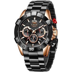 Heren Horloges Waterdicht Roestvrij Staal Quartz Klok Luik Top Outdoor Sport Horloge Chronograph Montre Homme