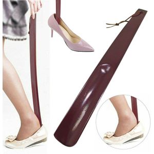 38Cm Volwassenen Thuis Kantoor Houten Schoenlepel Lange Handvat Schoenen Lifter Pull Schoenlepel Slip Handvat Draagbare Schoenen Remover