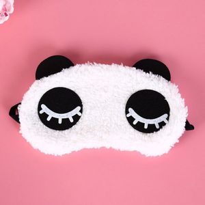 Schattig Gezicht Wit Panda Oogmasker Slaapmasker Shading Slaapmasker Eye Cover Gezondheidszorg 3 Stijlen Slaap Katoen Goggles Eye masker