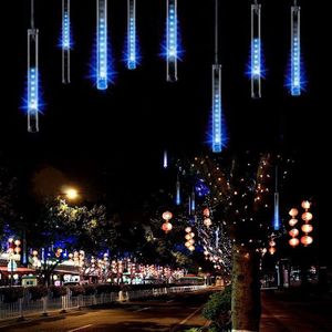 EU Plug 20cm Meteor Shower Buizen LED Strip Light Kerst Wedding Garden Decoratie