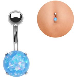 1pc Belly Button Rings Rvs Hart Zirkoon Navel Piercing Bar Piercing Oorbel Sexy Body Piercing Sieraden Vrouwen Oreja