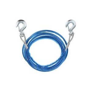 Blauw Rubber Coated Tow Herstel Haak Touw 5 Ton 4Meter Zware Staaldraad Kabel Voor Auto Road Boot