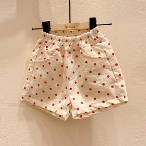 3674 Kinderen Shorts Alle Match Dot Gedrukt Broek Voor Meisje 9m-3years Elastische Taille Kinderen Broek Kids Outfits