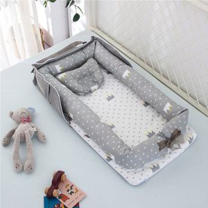 Draagbare Baby Nest Bed Voor Jongens Meisjes Reizen Bed Baby Katoenen Wieg Wieg Baby Wieg Pasgeboren Bed