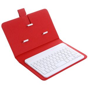 Draagbare Draadloze Bluetooth Toetsenbord Met Faux Leather Case Voor Iphone Samsung Xiaomi Smartphones Binnen 7 Inch Telefoon