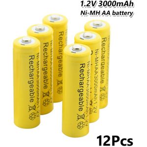 Ni-Mh Aa Lithium Batterij 3000Mah 1.2V Aa Oplaadbare Ni Mh Cel Voor Zaklamp Speelgoed Auto Scheermes Torch Led zaklamp Oplaadbare