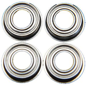 5 Pcs MF84zz (4X8X3 Mm) flens Metalen Dubbele Afgeschermde Kogellager 4*8*3 Flens