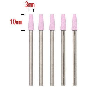 5 Stk/set Rubber Silicon Nail Boren Grote Hoofd Bit Nail Buffer Mills Voor Manicure Pedicure Cuticle Schoon Gereedschap Verwijderen Huid boren