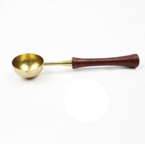 Leuke Fawn Iron Meel Wax Oven Koper Scoop Set Retro Lak Afdrukken Wax Seal Speciale Lak Wax Smelten Tool