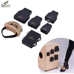 Gecko Gk Serie Cajon Box Drum Metgezellen Set Inclusief Castagnetten Jingle Bells Voet Tamboerijn Percussie-instrumenten