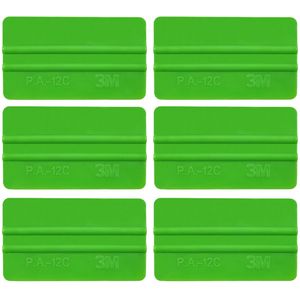 6 Stuks Groen 5 "Lange Plastic Squeegee Pro Raam Verven Tint Film Fitting Tool 6A75