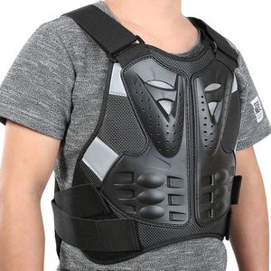 Zwarte Motorcross Back Protector Schaatsen Sneeuw Body Armor Motorfiets Wervelkolom Guard XL L Moto Jas Auto Accessoires Moto armor