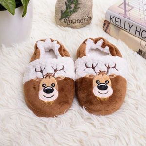 Peuter Kinderen Winter Flock Leuke Schoenen Baby Kids Baby Warm Dikke Schoenen Jongens Meisjes Cartoon Kerst Casual Slippers