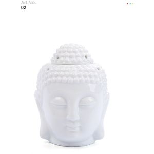 Keramische Boeddha Hoofd Aromatherapie Geur Brander Thee Licht Creatieve Decoratie Voor Woonkamer Tv Kast