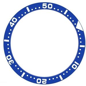 38Mm Diameter Wit Op Blauw Keramische Bezel Insert Voor Submariner Herenhorloge Horloges Vervangen Accessoires Horloge Gezicht