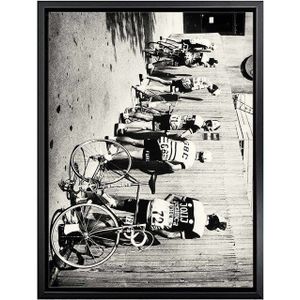 Zwart En Wit Fiets Fietser Print Bike Vintage Poster Voor Badkamer Decor Mannen Plassen Plas Road Fietsen Muur art