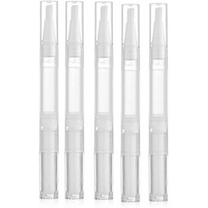 2/5 Stuks Lege Nail Olie Pen Met Borstel Vloeibare Foundation Hervulbare Flessen 3Ml/5Ml Travel Size Cosmetica houder Make-Up Tool