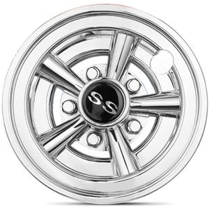 4Pcs Golf Winkelwagen Wieldoppen, 8 Inch Ss Chrome Golf Winkelwagen Hub Caps, shiny Wieldoppen Wieldoppen Voor Yamaha, Ezgo, Golf Club Car Winkelwagen