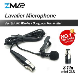 Professionele 3Pin XLR TA3F Lavalier Revers Tie Clip Cardioid Condensator Microfoon Voor Shure Draadloze 3 pin Bodypack Zender