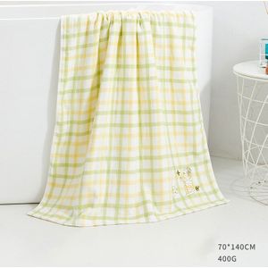 Plaid Barth Handdoek Sterke Absorptie Badjas Hoofd Wrap Snel Droog Facetowel Huishoudelijke Handdoek Set Voor Badkamer Roze Blauw