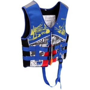 Roze/Blauw 33-55lbs Gewicht Kids Drijfvermogen Leven Jassen Vest Met Fluitje En Reflecterende Strip Voor Water Sport Zwemmen Varen
