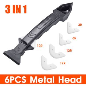 3 In1 Siliconen Remover Schraper Kalefateren Finisher Kit Nozzle Schraper Set Multifunctionele Grout Remover Spatel Caulking Tool Kit