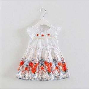 Bekamille meisjes kindje prinses jurk baby meisjes kleding katoenen baby meisje kinderen rood roze paars jurk 3 kleuren