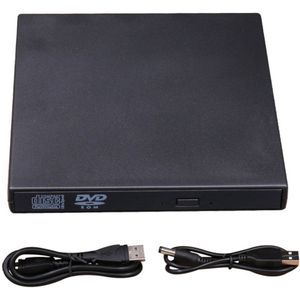 Draagbare Size Plug & Play Externe Drive Usb 2.0 Brander Cd + Rw Dvd Reader Rom Cd Writer Geschikt Voor mac Voor Win7/8/10