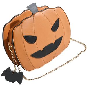 Leuke Halloween Vrouwen Pu Schoudertas Pompoen Tote Crossbody Handtas Messenger Bags Purse Sac EEN Hoofd # T1G
