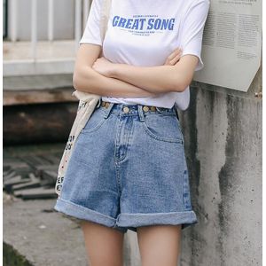 Streetwear Hoge Taille Wijde Pijpen Denim Shorts Voor Vrouwen Jean Shorts Vrouwen Zomer Koreaanse Stijl Vrouwen Losse Korte shorts