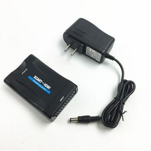 1080P Scart Naar Hdmi-Compatibel Video Audio Kabels Upscale Converter Av Signaal Adapter Hd Ontvanger Tv Dvd Box eu Uk Us