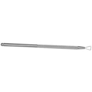 Rvs Driehoekig Nail Pusher Dunschiller Schraper Gel Polish Remover Tool