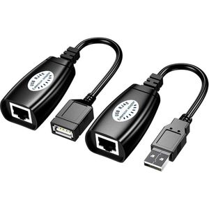 Usb Extension Extender Adapter Mannelijke &amp; Vrouwelijke Tot 50M Gebruik CAT5/CAT5E/6 RJ45 Lan Netwerk ethernet Repeater Kabel