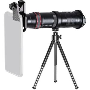 Hd 14X - 45X Telezoom Len,Dual Focus Optics Monoculaire Telescoop Voor Smartphone Lange Afstand Telefoon Lens