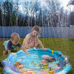 Opblaasbare Splash Pad Baby Sprinkler Pad Spelen Centrum, Waden Zwembad Fun Zomer Outdoor Water Voor Peuter Meisjes En Jongens