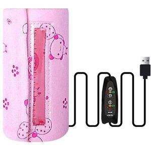 Draagbare Reizen Melk Warmer Usb Flessenwarmer Isolatie Thermostaat Voedsel Heater Baby Zuigfles Verwarmde Deksel D0AF