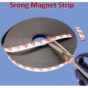 Sterke Flexibele Magneet Strip Zelfklevende Magnetische Tape Rubber Magneet Tape Lengte 39.37Inch